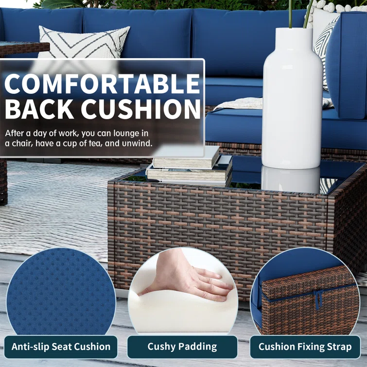 Benboe 6 - Person Outdoor Seating Group with Cushions
