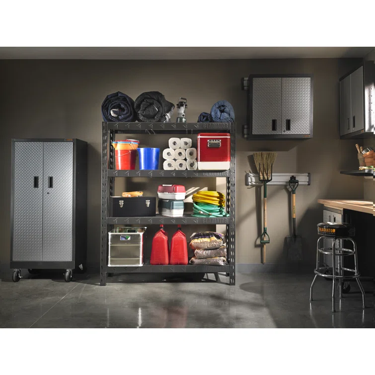60" Wide Heavy Duty Rack With Four 18" Deep Shelves