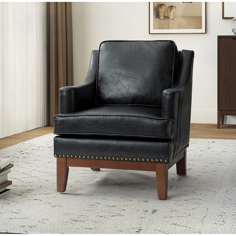 Christoph Vegan Leather Armchair