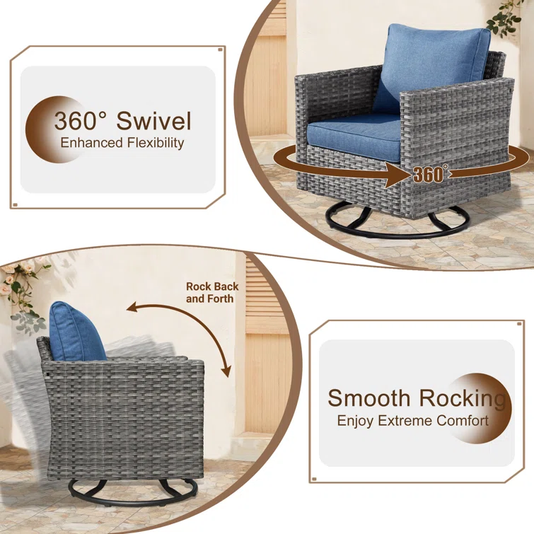 Hop 5 - Person Outdoor Seating Group with Cushions