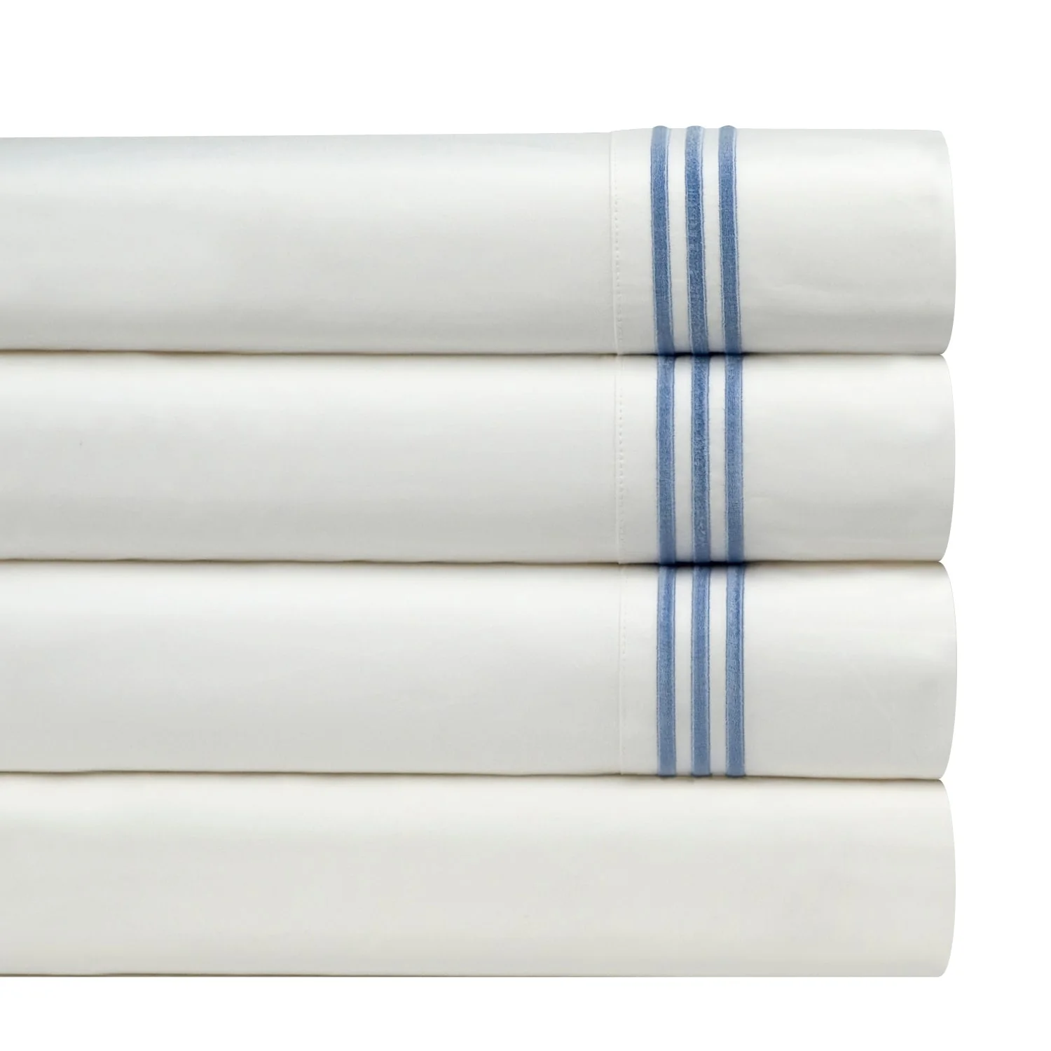 Pointehaven 300 Thread Count Percale Cotton 6 pc Sheet Set