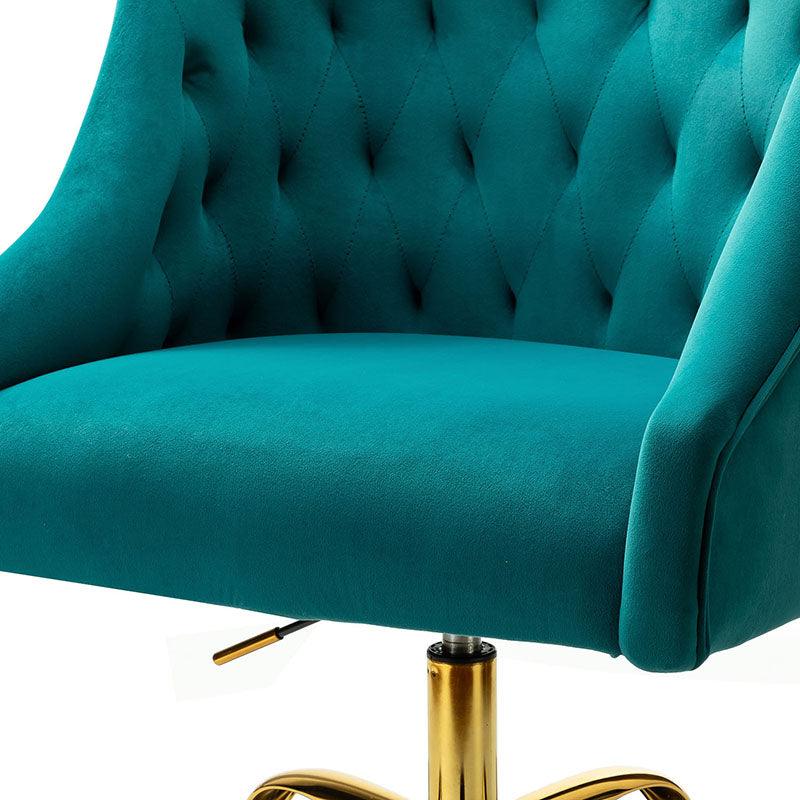 Penelope Velvet Tufted Office Chair