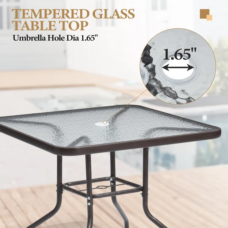 Spirit 4 - Person Square Outdoor Dining Set