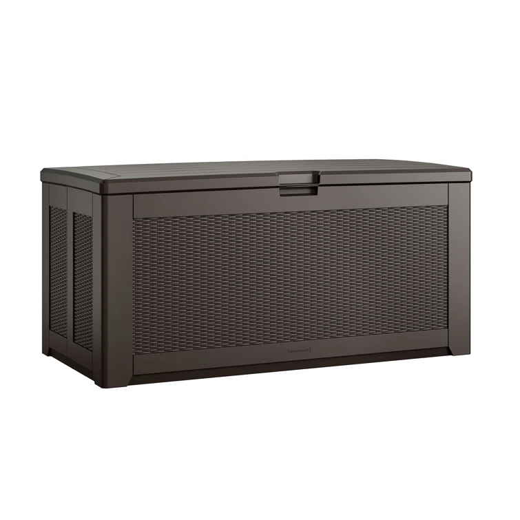 Rubbermaid Deck Box, Extra Large, 134 Gallon, Brown
