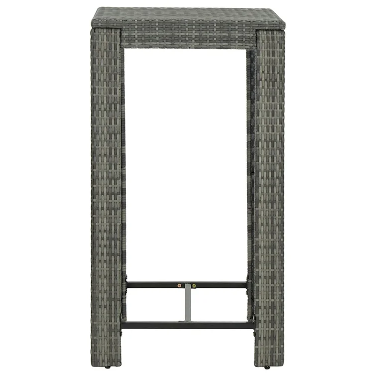 Patio Bar Set Outdoor Bistro Set Bar Stool Bistro Table Poly Rattan