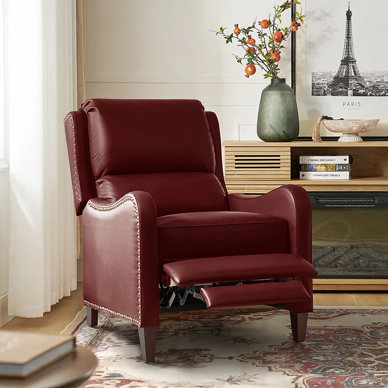 Deliat Genuine Leather Rocker Recliner