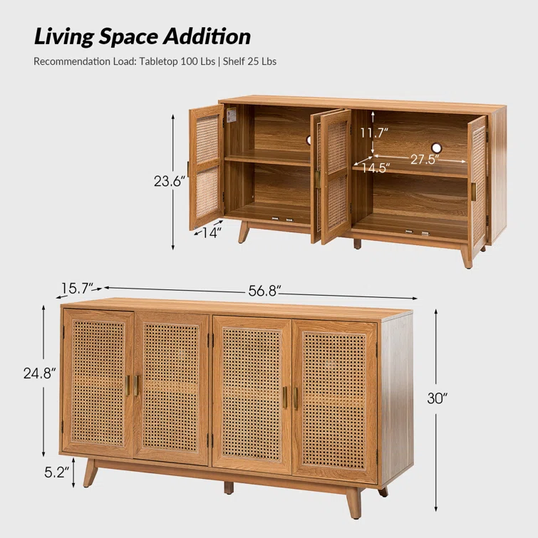 Emily 56.8'' Media Console