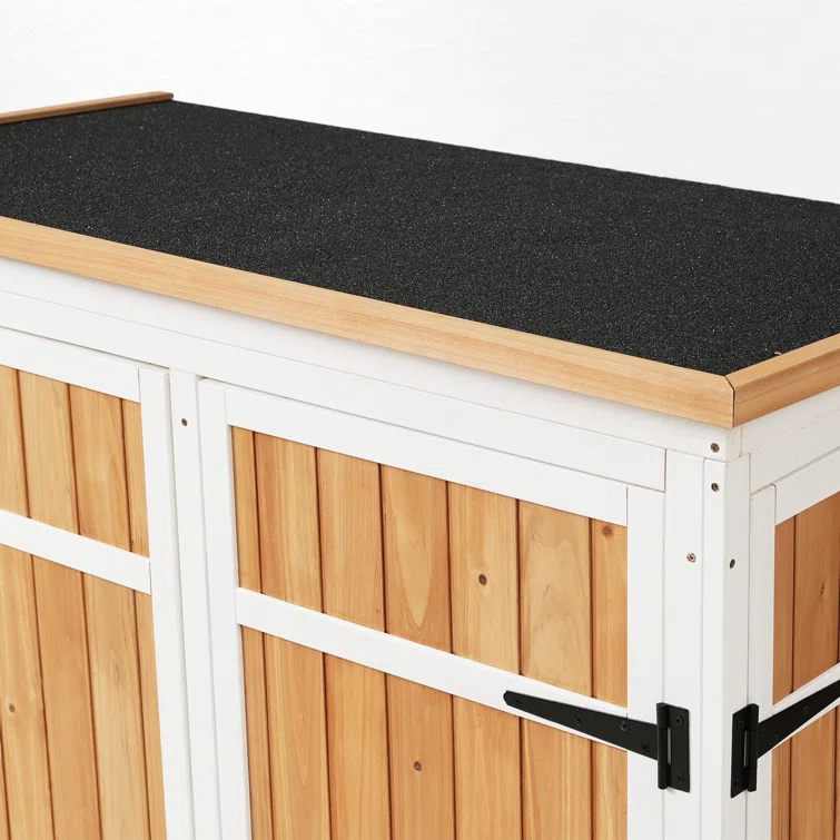 4 ft. W x 2 ft. D Wood Vertical Tool Shed