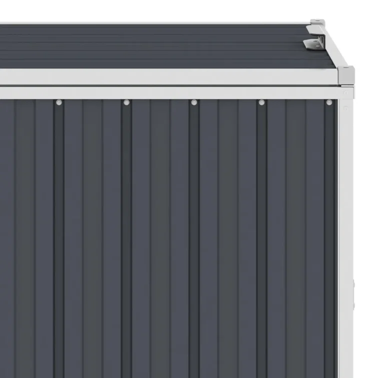 Vidaxl Triple Garbage Bin Shed Anthracite 83.9