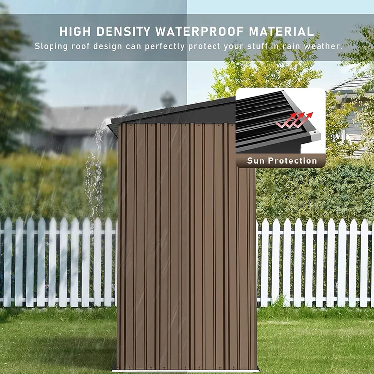 5 ft. W x 3 ft. D Stainless Steel Storage Shed