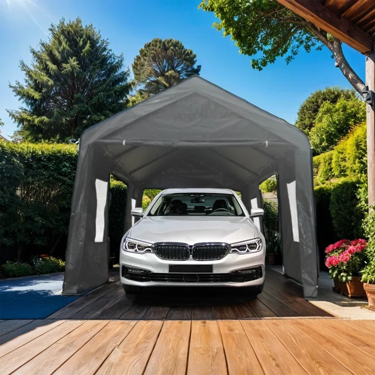 12 ft. W x 20 ft. D Polypropylene Garage Shed
