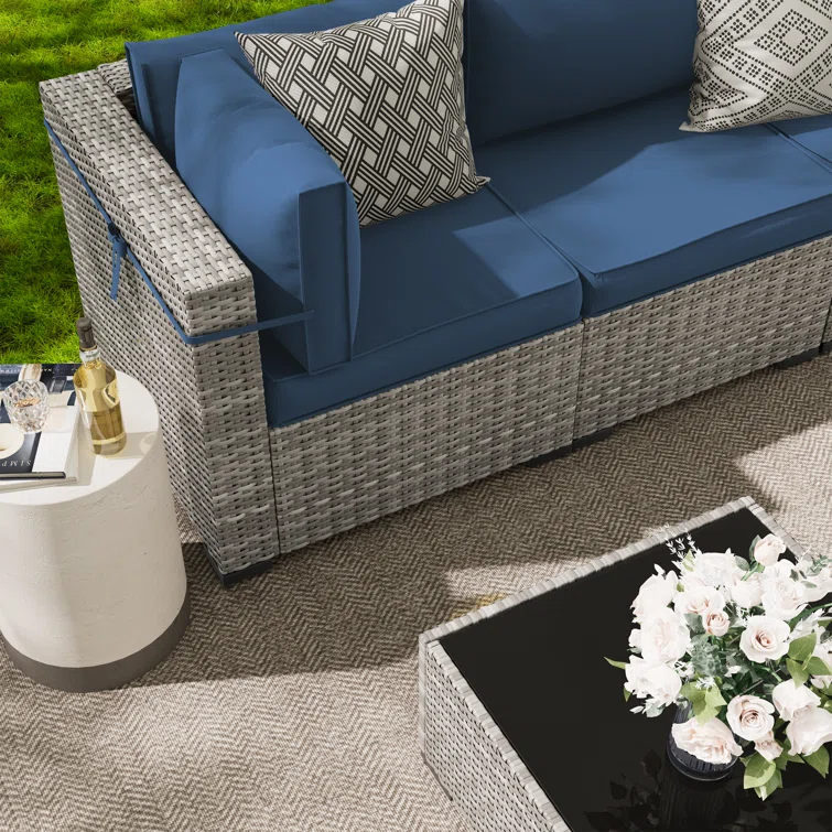 Cawanna 6 - Person Outdoor Seating Group with Cushions