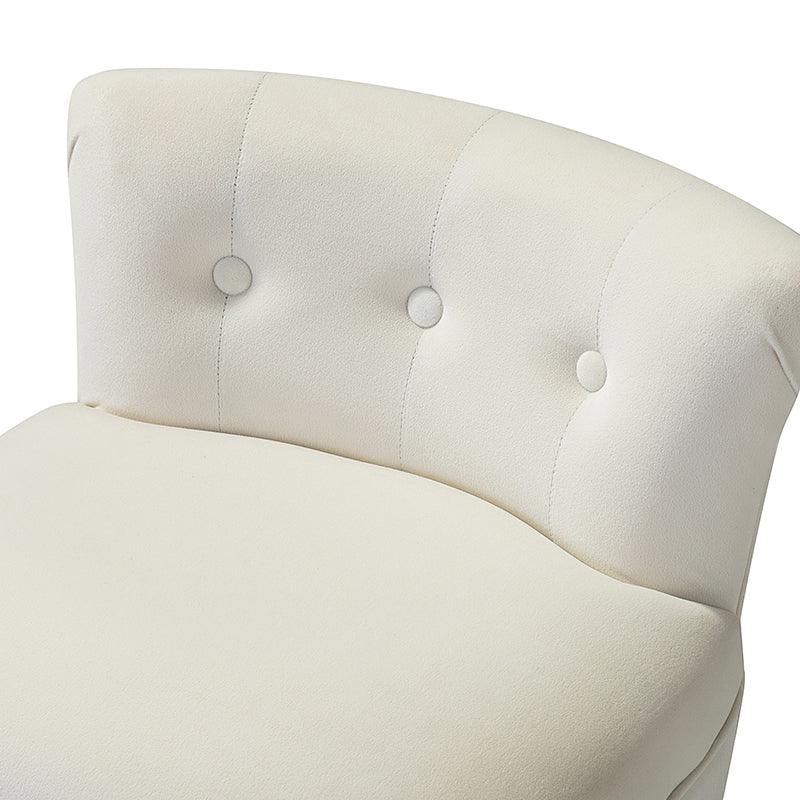 Moises Velvet Vanity Stool