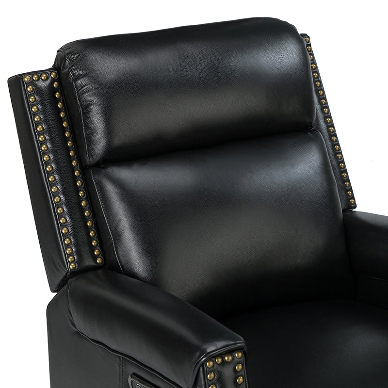 Hieronymus Genuine Leather Power Rocking Recliner