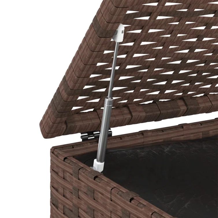 Outdoor Storage Deck Box Chest Cabinet for Patio Cushions Tools PE Rattan