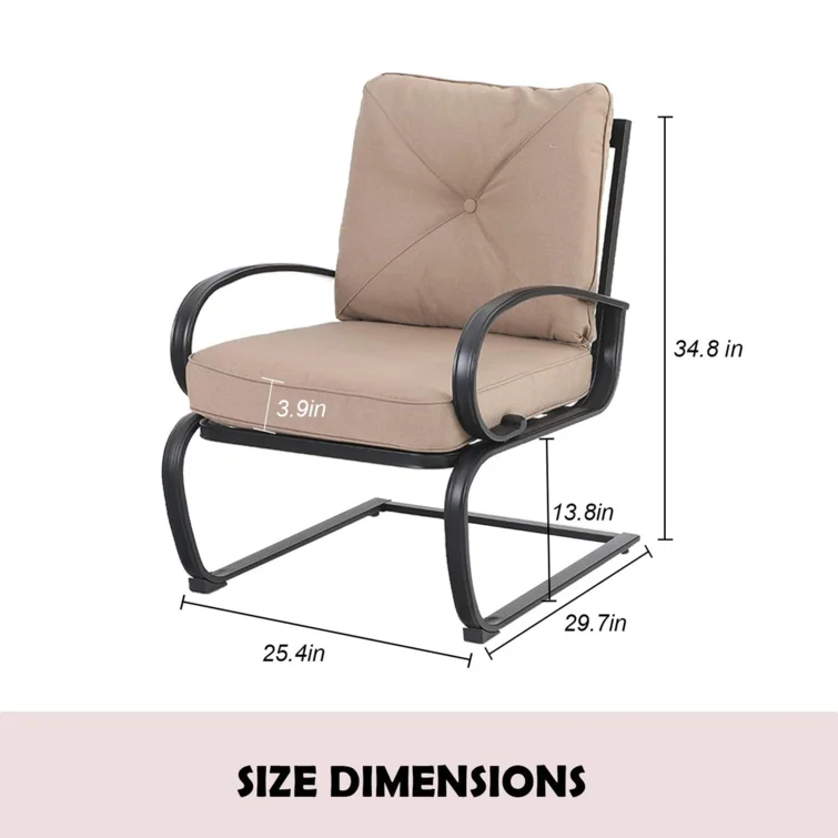 Alyah 6 - Person Rectangular Outdoor Dining Set with Cushions