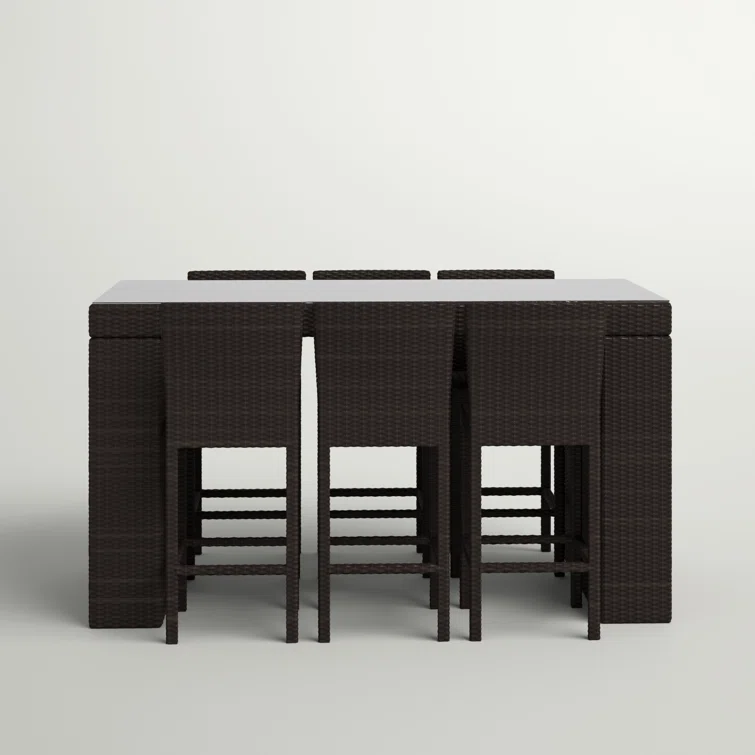 Fernando 6 - Person Rectangular Outdoor Dining Set