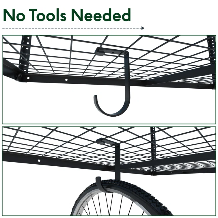 Maryorie Steel Height -Adjustable Ceiling Mounted Rack