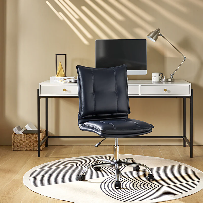 Edwin Leather Swivel Task Chair