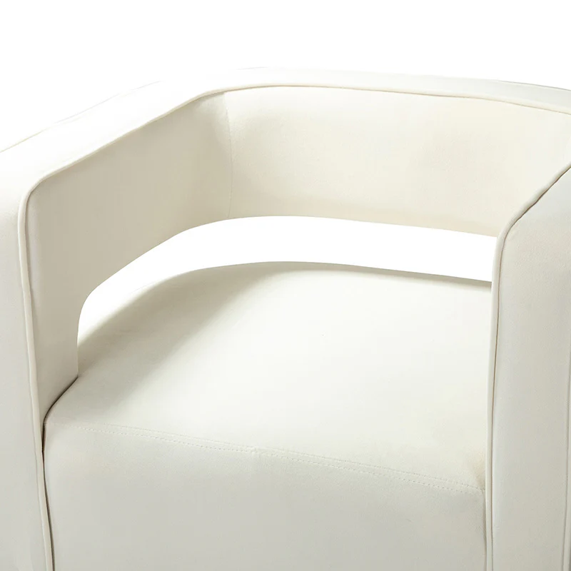 Agata Velvet Swivel Barrel Armchair