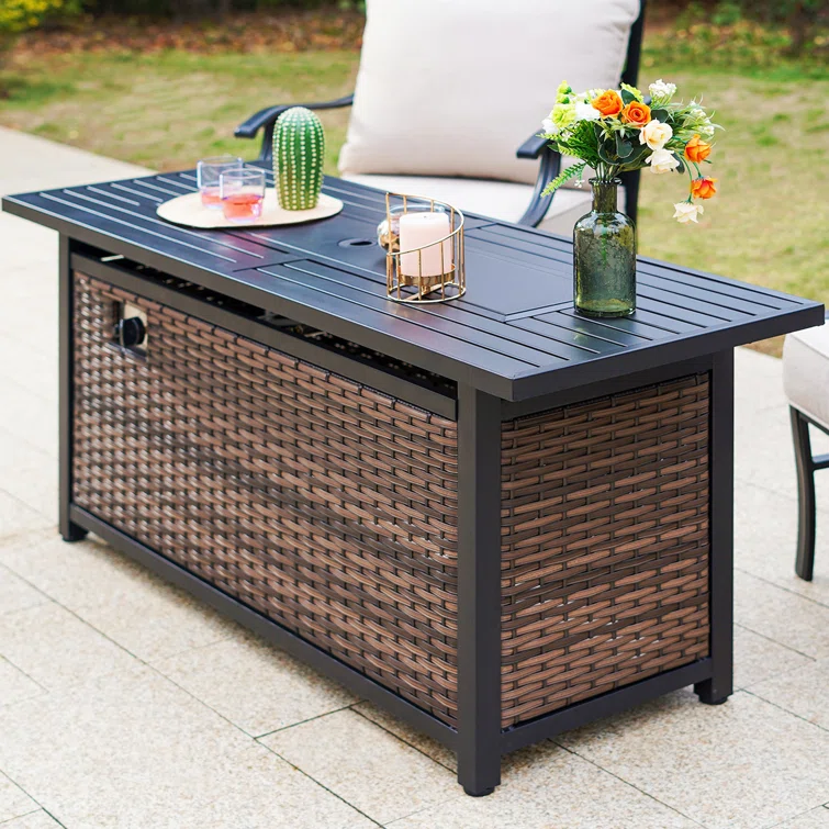 Tapasi 5-7 Person Patio Conversation Set with Swiveling Lounge Chairs