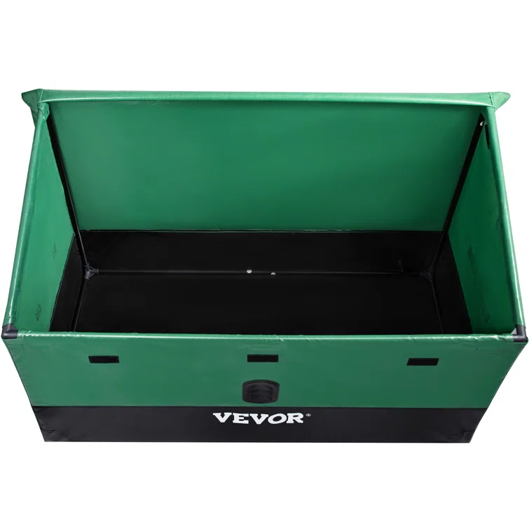 VEVOR 48'' W 100 Gallons Water Resistant Polyethylene Plastic Deck Box in Green/Black