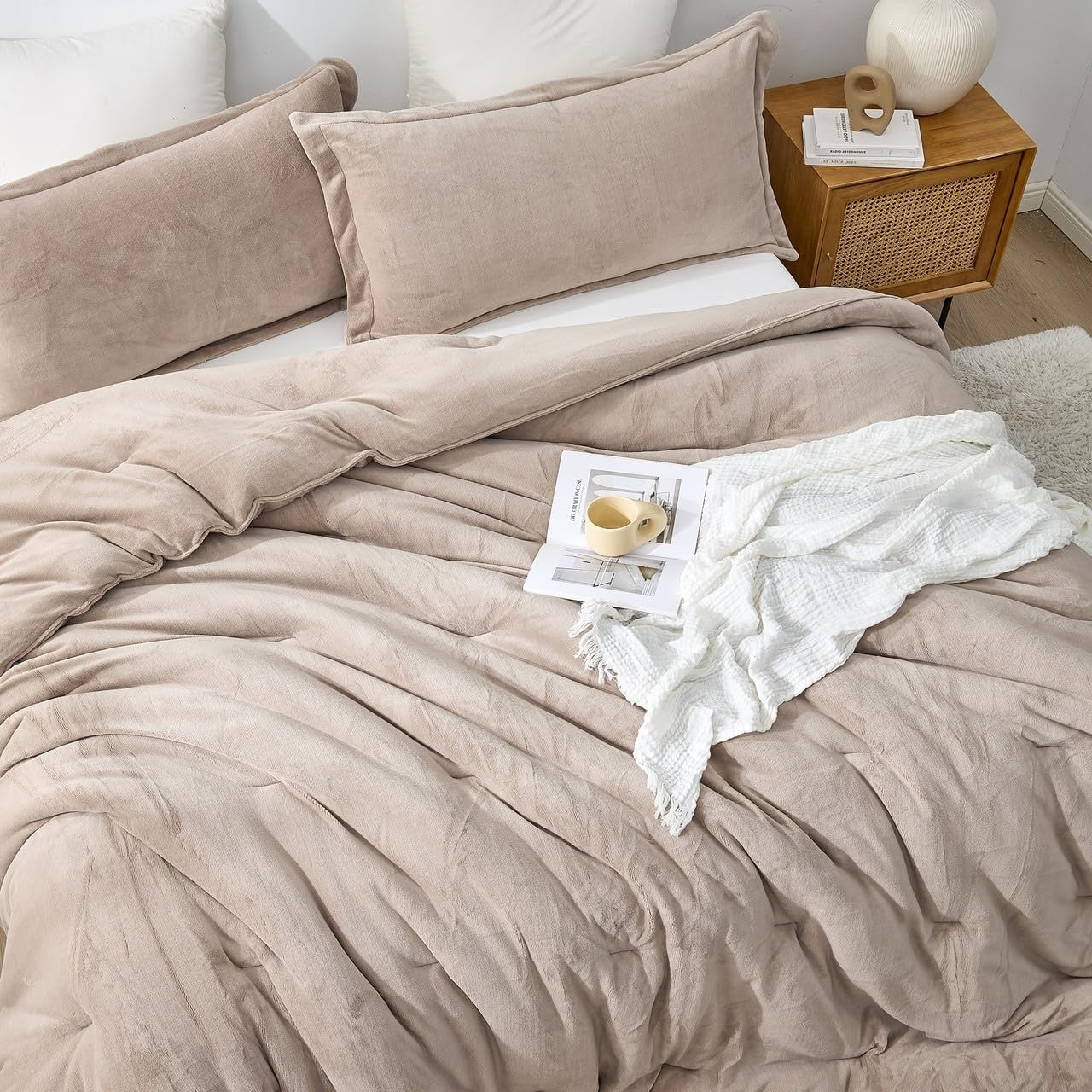 Warmer than Warm® - Coma Inducer Oversized Comforter Set - Porcini Taupe