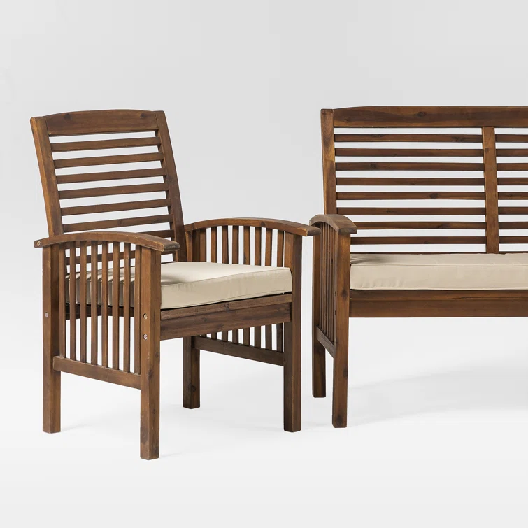 4 - Person Outdoor Seating Group with Cushions