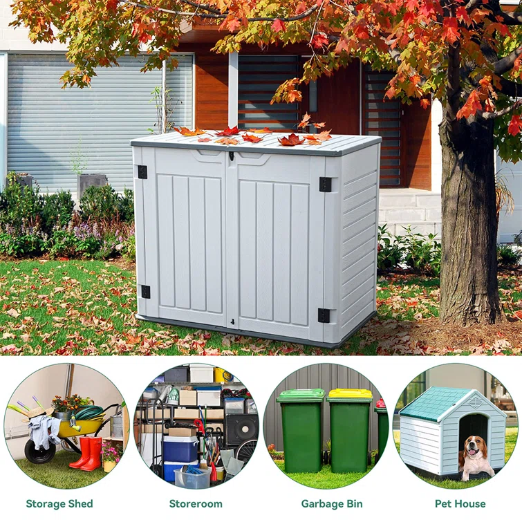 4 ft. W x 2 ft. D Plastic Tool Shed