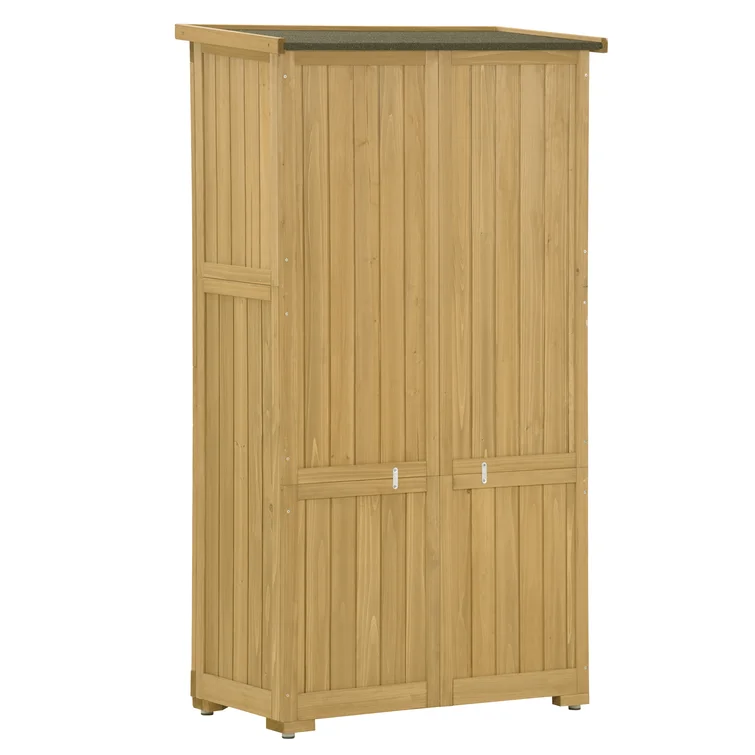 2 ft. W x 3 ft. D Wood Vertical Tool Shed