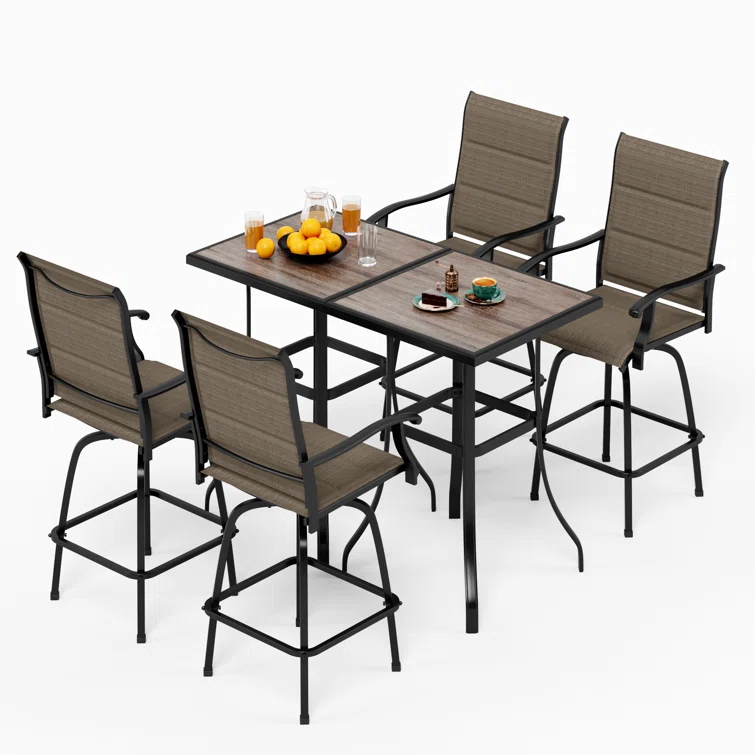 Alyne 4 - Person Square Outdoor Dining Set