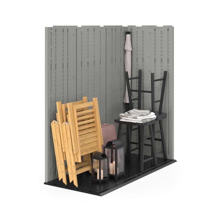 Everett Outdoor 6 ft. W x 3 ft. D Plastic Storage Shed