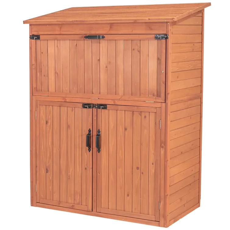 4 ft. W x 2 ft. D Solid Wood Lean-To Storage Shed