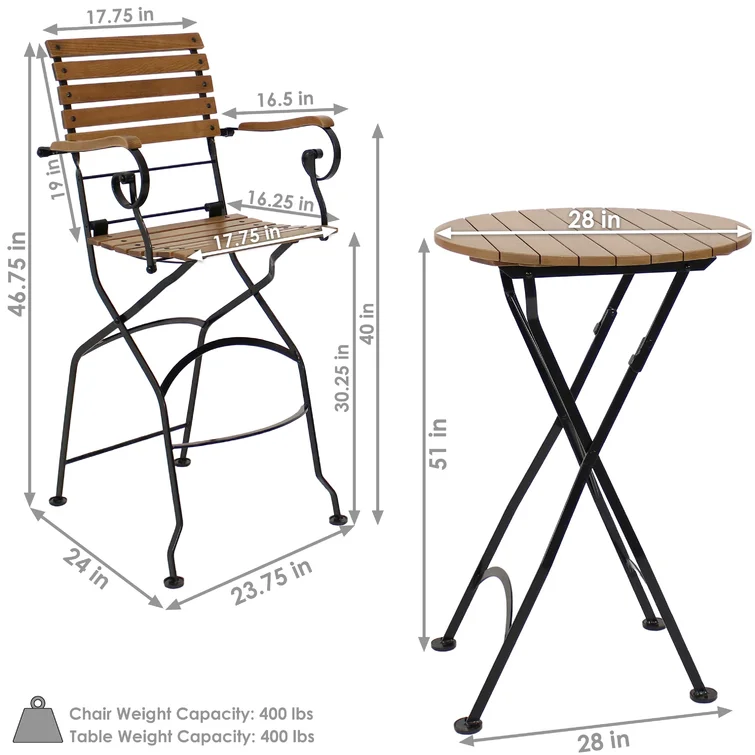 Maleah 4 - Person Round Outdoor Dining Set