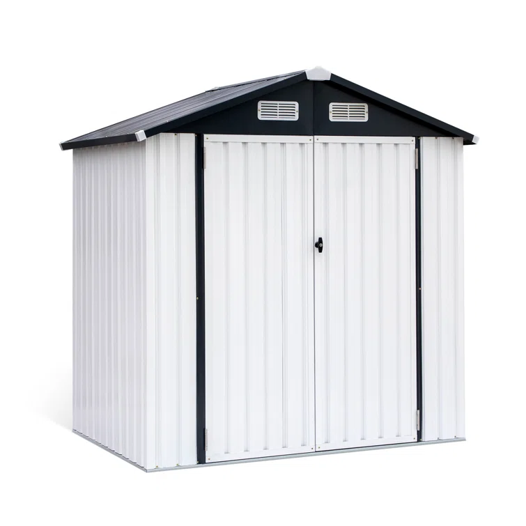 6 Ft. W x 4 Ft. D Metal Vertical Storage Shed