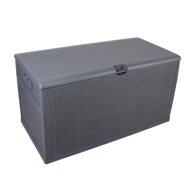 Winado 47'' W 120 Gallons Water Resistant Plastic Lockable Deck Box