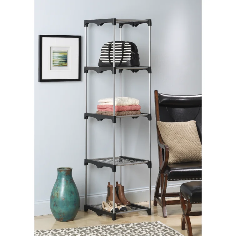 Anclote 19.5'' W Stainless Steel Height -Adjustable Shelving Unit
