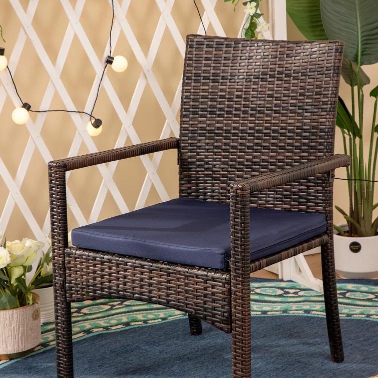 Alyah 4 - Person Square Outdoor Dining Set with Cushions