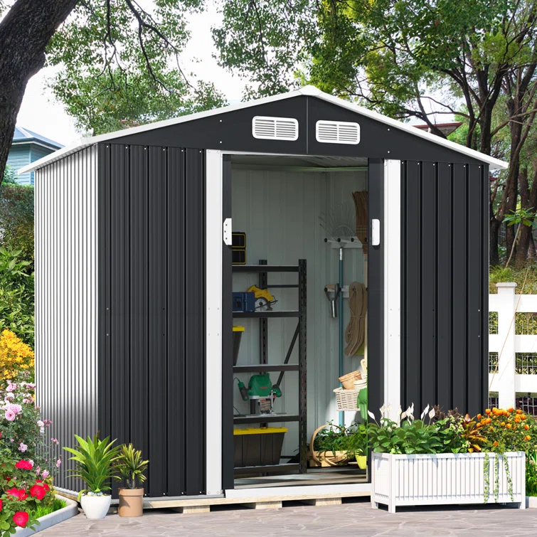 6.75 ft. W x 8.5 ft. D Metal Storage Shed