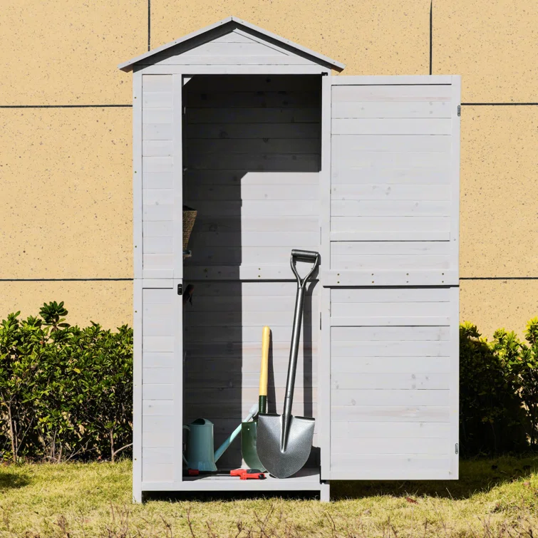 Wooden Storage Shed Cabinet