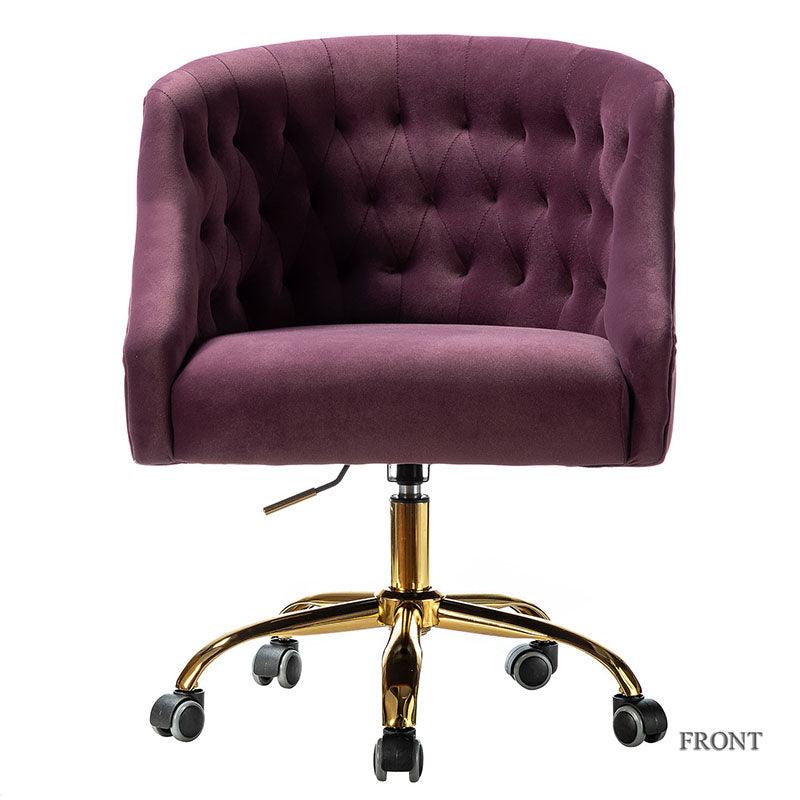 Penelope Velvet Tufted Office Chair