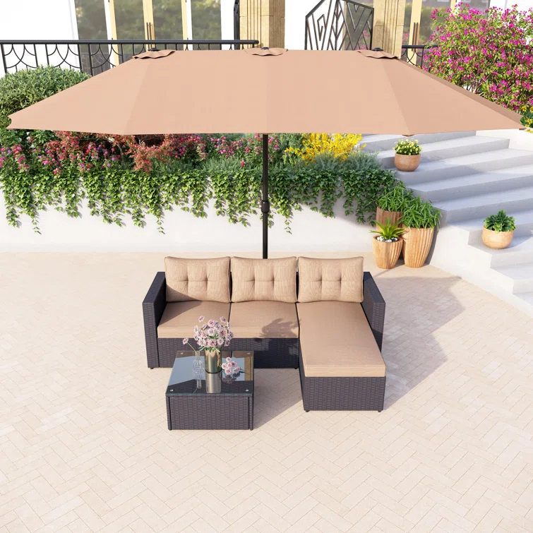Alyah 4 - Person Outdoor Seating Group with Cushions