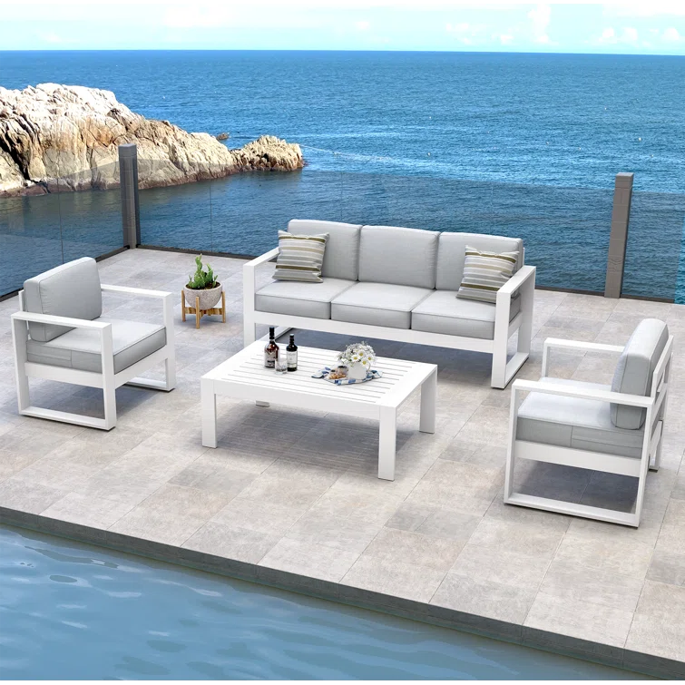 Searl 5 - Person Outdoor Seating Group with Cushions