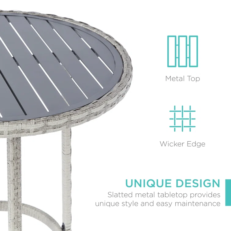 Deodar 2 - Person Round Outdoor Dining Set with Cushions