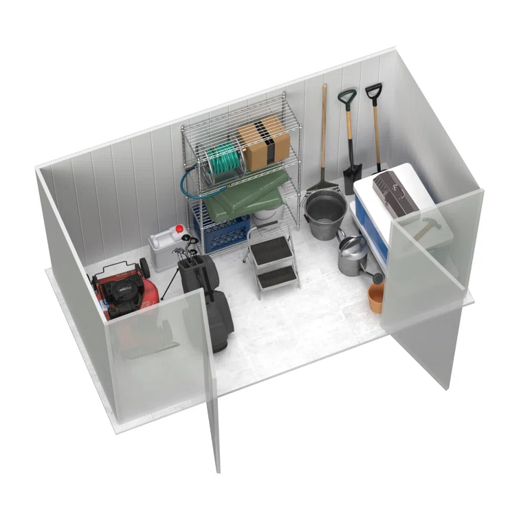 Premier Metal 10 ft. W x 5 ft. D Metal Storage Shed