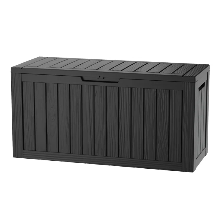 LeHom 46.3'' W 80 Gallons Water Resistant Resin Lockable Deck Box