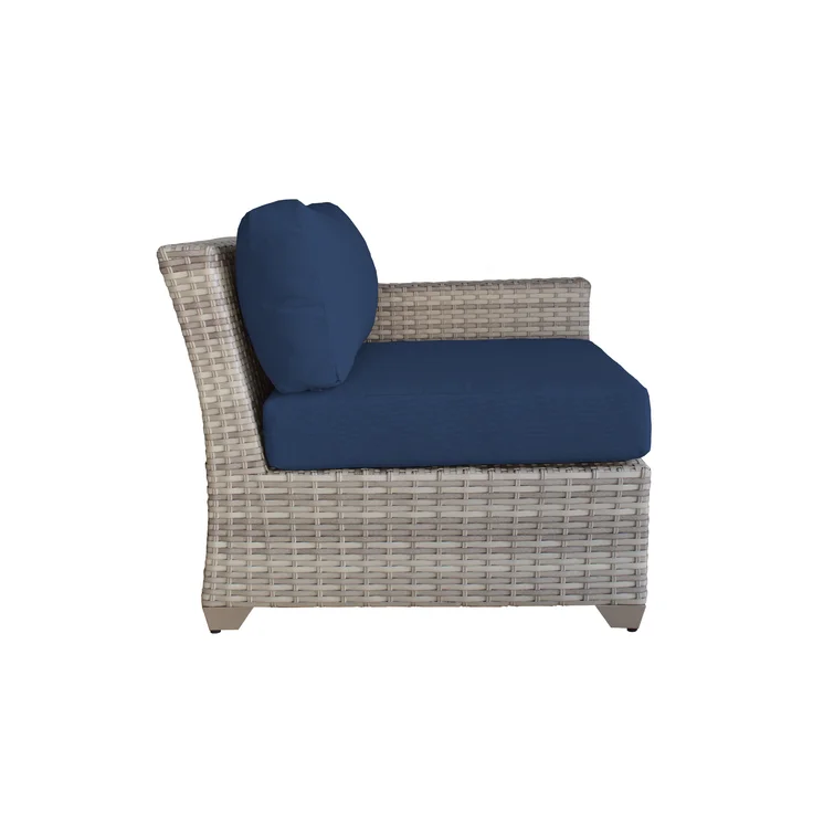 Bannister 8 Piece Rattan Sofa Seating Group with Cushions
