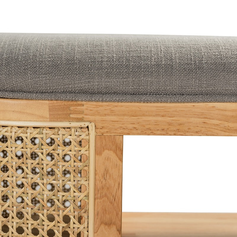 Myrna Cane Storage Bench