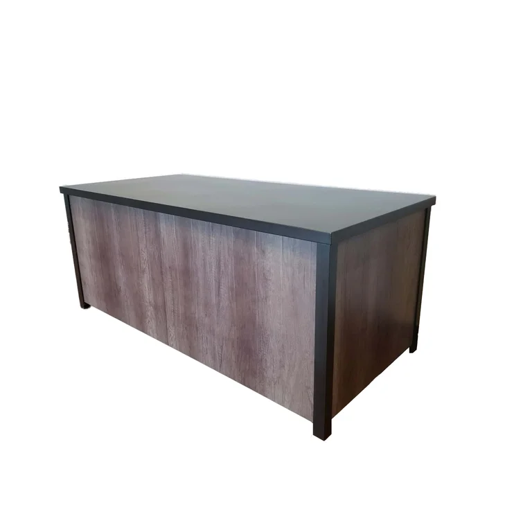 Ivena Furnishing 61'' W 132 Gallons Water Resistant Metal Deck Box in Gray
