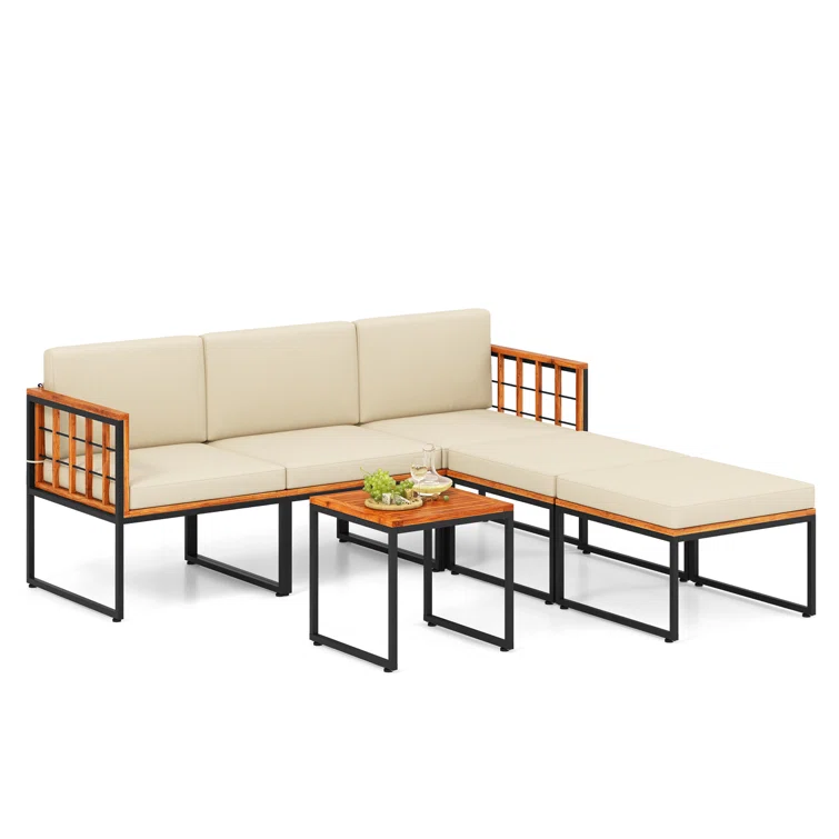 Tuule 5 - Person Outdoor Seating Group with Cushions